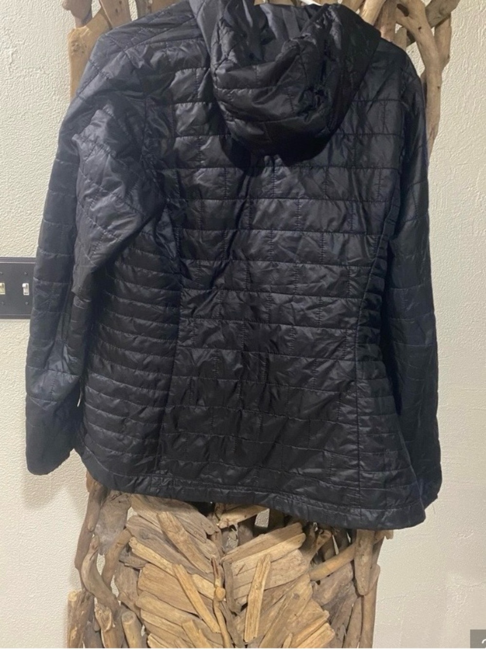 Patagonia Black Jacket with Blue and Purple Logo - Picture 2 of 3